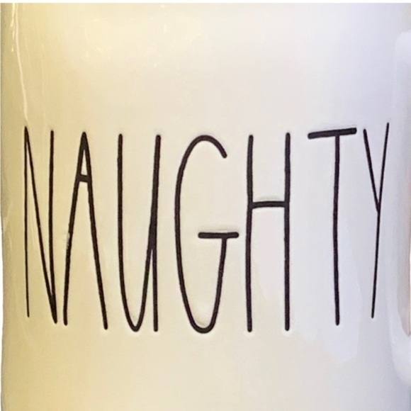 RAE DUNN CHRISTMAS NAUGHTY AND NICE COFFEE / TEA MUGS - GREAT CONDITION - Picture 5 of 17